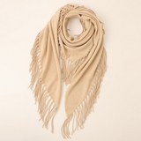 Wome Warm Triangle Scarfcashmere Knit_Cwasc2703