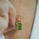 Vintage Titanium Steel Rotating Tarot Necklace_Cwmm5703