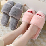FAUX RABBIT FUR SLIPPERS FOR WOMEN_CWSHS0284
