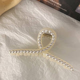 PEARL GEOMETRIC HAIR CLAW FRENCH STYLE CLIP_CWAHA0618