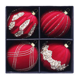 Glitter Flannel Christmas Ball Ornament Set_Cwmm9982