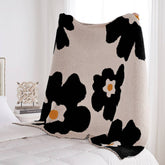 SUNFLOWER WARM BLANKET KNITTED BLANKET_CWMM0330