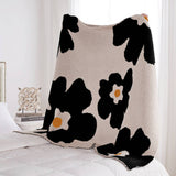 SUNFLOWER WARM BLANKET KNITTED BLANKET_CWMM0330