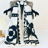 BOLD FLORAL ANIMAL SILK BLEND WRAP_CWASC0890