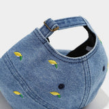Denim Mango Embroidered Baseball Cap Unisex_Cwah04664