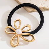 NEW MINIMALIST FLOWER STAR PONYTAIL HAIR TIE_CWAHA6206