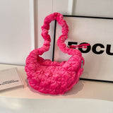 PLUSH VELVET CLOUD BAG WOMEN LARGE SHOULDER TOTE_CUAB00563