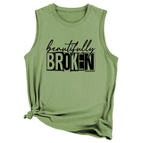 Wome Casual Plus Size Tank Top, Loose Fit_Cwttsl0422