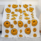 SIMPLE SMILING FACE KNITTED JACQUARD BLANKET_CWMM0324