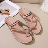 CROSS STRAP COMFORTABLE CASUAL SANDALS SLIPPERS_CWSHS0529