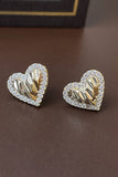 GOLD COLOR HEART EARRINGS_CWAJE0276