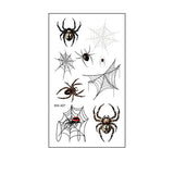 Waterproof 3D Spider Web Tattoos For Halloween_Cwmm8257