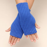 SIMPLE KNITTED WARM FINGERLESS GLOVES_CWAG0086