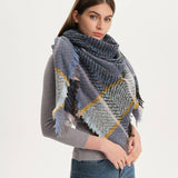 PLAID TRIANGLE SCARF FOR FALL WINTER WHOLESALE_CWASC0110