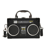 RETRO RADIO BOX SHAPED MESSENGER BAG_CWAB0985