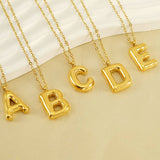 18K GOLD 26 LETTER PENDANT NECKLACE_CWAJE0676