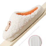 CUTE CARTOON BEAR PLUSH WARM COTTON SLIPPERS_CWSHS0852