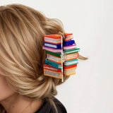 BOOK STYLE ACRYLIC HAIR CLAW CLIP COLORBLOCK_CWAHA2069
