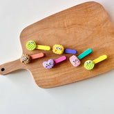 Childrens Colorful Biscuit Hairpin