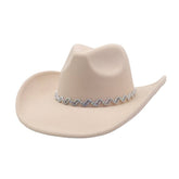 Western Cowboy Fedora Hat Ethnic Design_Cwah04437