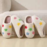 NEW COLORFUL LOVE STYLE WINTER COTTON SLIPPERS_CWMM3065