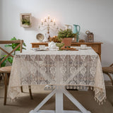 CROCHET HOLLOW TABLECLOTHS WITH TASSELS_CWMM0021