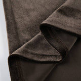 Vintage Brown Low Fanny Pack Velvet Skirt