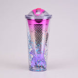 DOUBLE LAYER GRADIENT MERMAID TAIL WATER CUP_CWMM0985