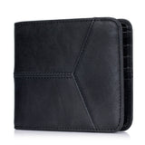 ANTI THEFT BRUSHED COWHIDE SHORT LEATHER WALLET_CWAB3788
