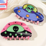 ACRYLIC UFO HAIR CLAW ELEGANT ALIEN SHARK CLIP_CWAHA1637