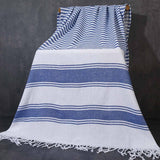 Wide Stripe Tassel Towel Turkish Cotton Beach Wrap_Cwmm7669