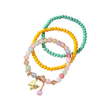 BOHO CRYSTAL BEADED ANKLET SET BUTTERFLY PENDANT_CWMM6361