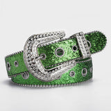Women Rhinestone Sequin Hollow Belt_Cwabe0363