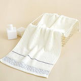 PURE COLOR COTTON QUALITY FLOWER THICK WOOL TOWEL_CWMM2299