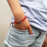 Cwaje2556_Blue Eye Evil Eye Red String Bracelet