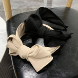 BLACK MULTI LAYERED BOW HEADBAND_CWAHA2551