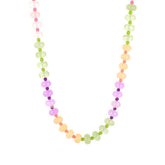 PINK GREEN NATURAL STONE BEADED NECKLACE_CWMM8839