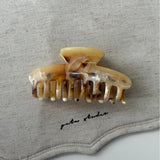 Brown Marble Starfish Claw Clip Trendy Hair Clip_Cwaha08256