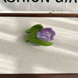 SPRING FLOWER ACETATE CLAW TULIP HAIR CLIP_CWAHA5901