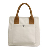SIMPLE CANVAS UNDERARM HANDBAG TOTE BAG_CWAB1263