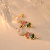 NEW NATURAL PEARL VINTAGE EARRINGS FOR WOMEN_CWAJE3793