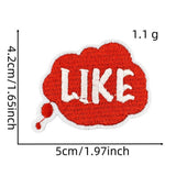 FUNNY TEXT PATCH EMBROIDERED CLOTH PATCH_CWMM4051
