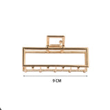 6 PACK GOLD TONE METAL HAIR CLAWS STRONG HOLD_CWABE0199