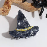 Halloween Acetate Hair Claw?Witch & Bat Design_Cwaha07286