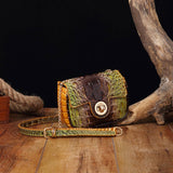 Women Multi-Color Crocodile Pattern Shoulder Bag_Cwab2596