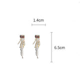 CRYSTAL TASSEL FASHION LIGHT LUXURY EARRINGS_CWAJE2362