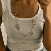 18K GOLD PLATED STAINLESS STEEL HEART NECKLACE_CWMM8808