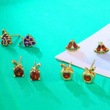 FRUIT STUDDED DIAMOND EARRINGS_CWAJE1042