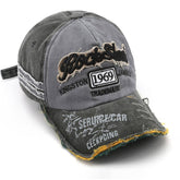 Vintage 1969 Distressed Embroidered Baseball Cap Cwah1259