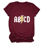 SUMMER NEW ARRIVAL PLUS SIZE TEE WITH LIGHTNING_CWTTS1476